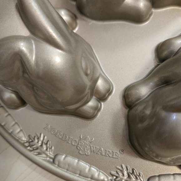 Nordic Ware Bunny Cakelet Pan in used condition. Please see photos. - Picture 10 of 11